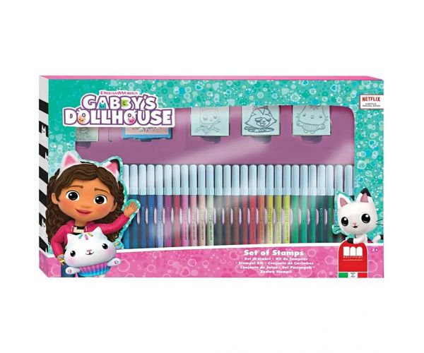 Set de ștampile cu 36 de piese și cariocă Gabi babahaza - Multiprint