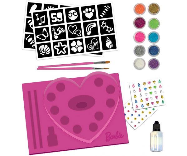 Set de tatuaje cu sclipici Barbie - Lisciani