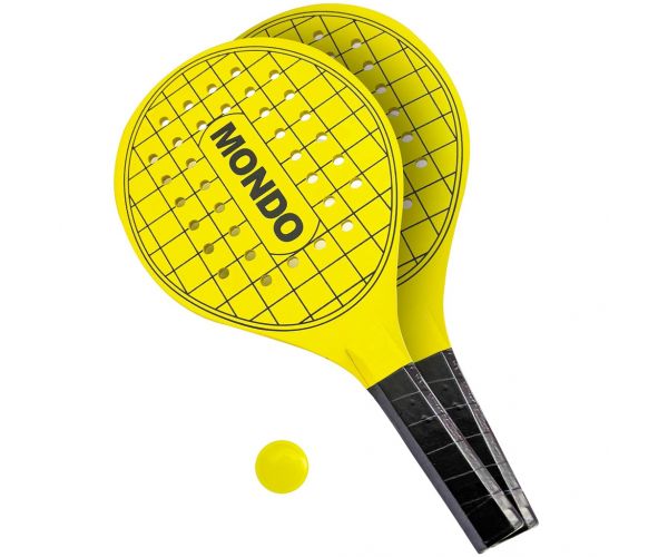 Set de tenis de plajă cu rachetă de padel galben - Mondo Toys