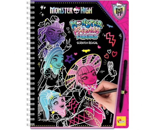 Set pentru realizarea de desene Monster High Friends Forever, 44 de pagini - Lisciani