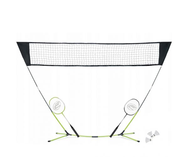 Set pentru teren de badminton cu plasă și rachetă - Spartan
