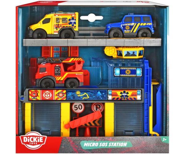 Set stație Micro SOS - Dickie Toys