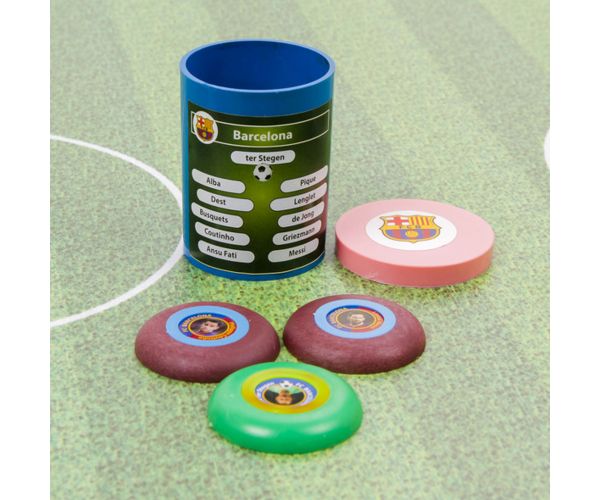Set teren pentru joc de fotbal cu nasturi 90×55 cm, cu cutie de depozitare și echipe.