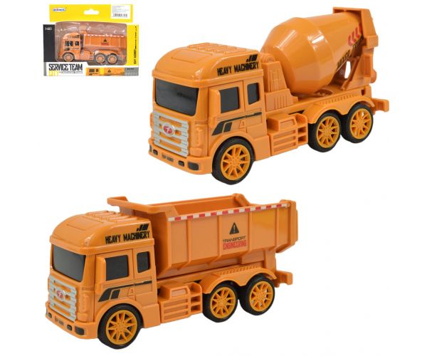 Service Team: Mașină de lucru camion de construcții în două versiuni 13cm