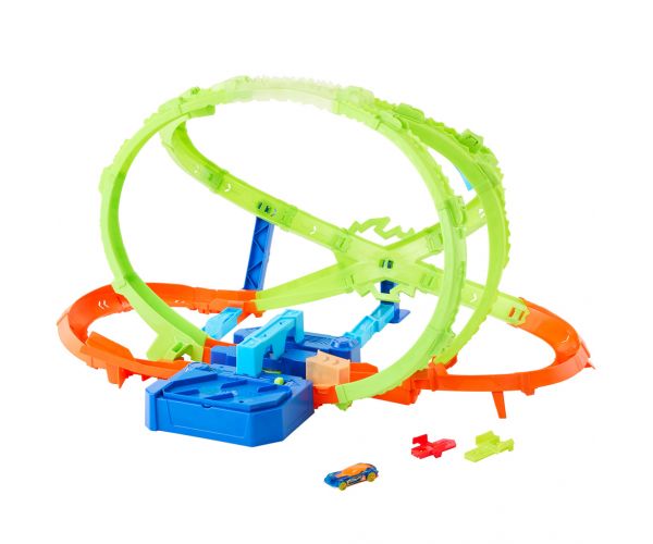 Set autostradă Hot Wheels Stunt Tracks Carnavalul Curbelor - Mattel