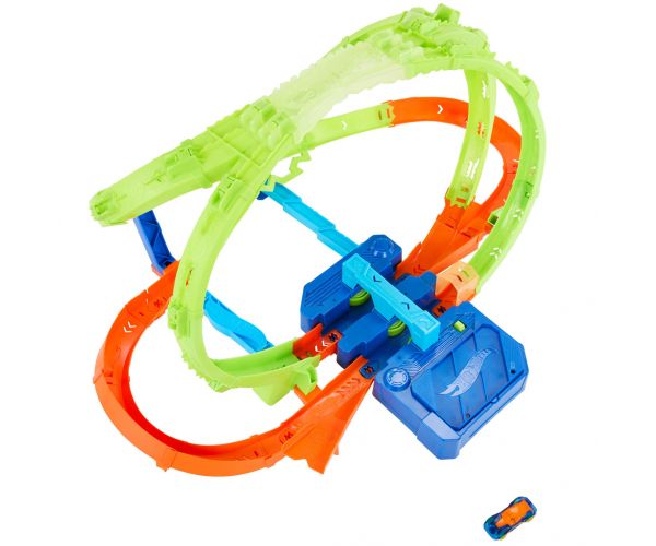 Set autostradă Hot Wheels Stunt Tracks Carnavalul Curbelor - Mattel