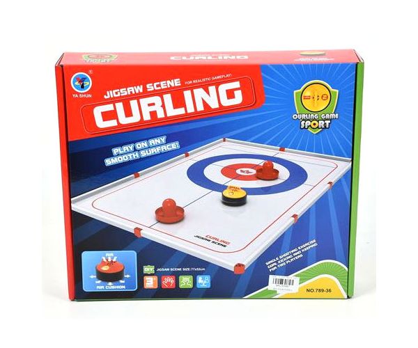Asztali curling szett pályával