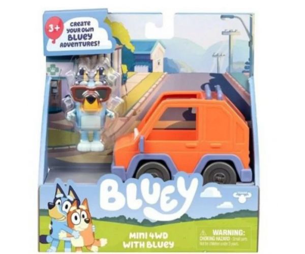 Set de joacă Bluey - Bluey și mașina sa 4x4