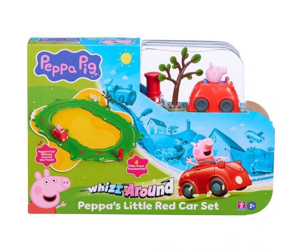 Set de joacă Peppa Purcelușa Whizz-Around cu mașină roșie