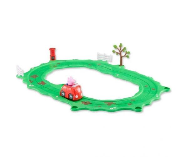 Set de joacă Peppa Purcelușa Whizz-Around cu mașină roșie