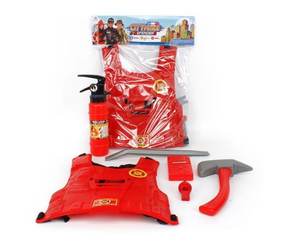 Set de joacă pompieri cu armură și accesorii