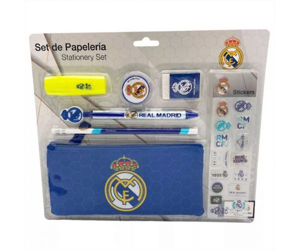 Set de papetărie Real Madrid cu autocolante