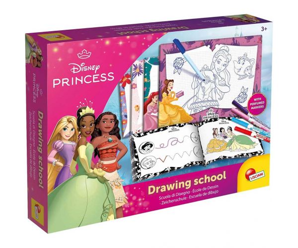 Set de școală de desen cu Prințesele Disney - Lisciani