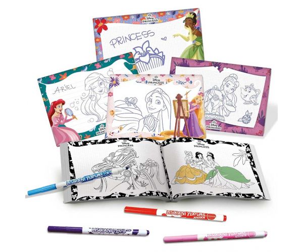 Set de școală de desen cu Prințesele Disney - Lisciani