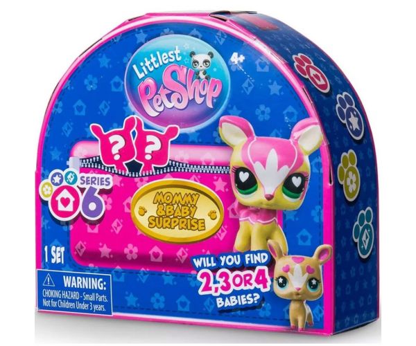 Set figurine surpriză mamă și bebeluș Littlest Pet Shop seria 6 1 buc