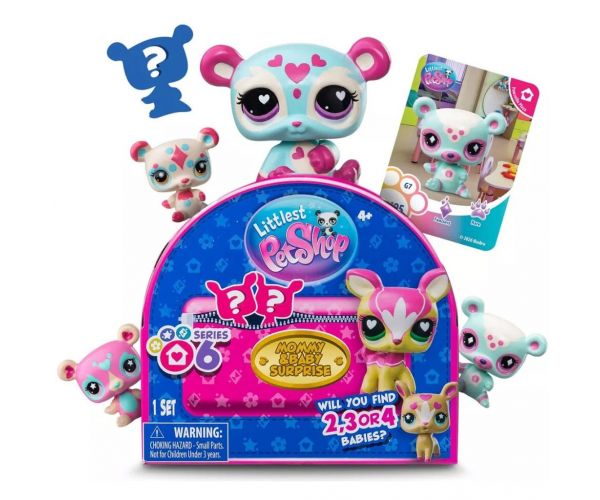 Set figurine surpriză mamă și bebeluș Littlest Pet Shop seria 6 1 buc