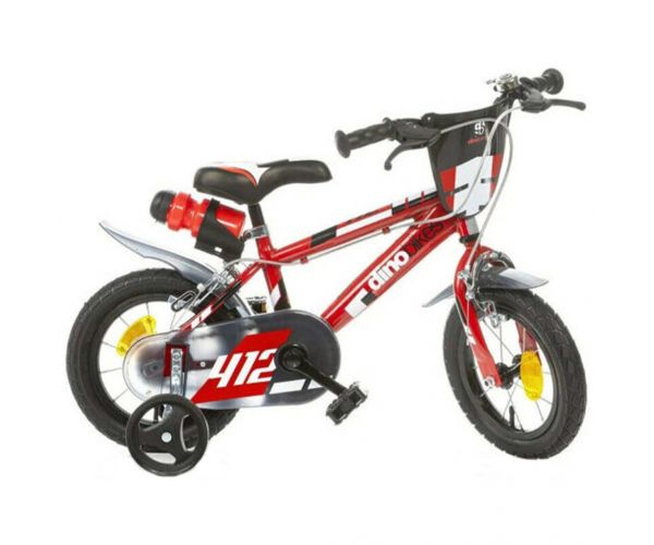 Sfera bicicletă pentru copii, roșie, mărimea 12 - Dino Bikes