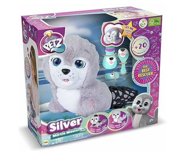 Silver interactiv baby focă pluș