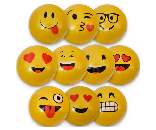 Smiley model minge de cauciuc mai multe variante 23cm