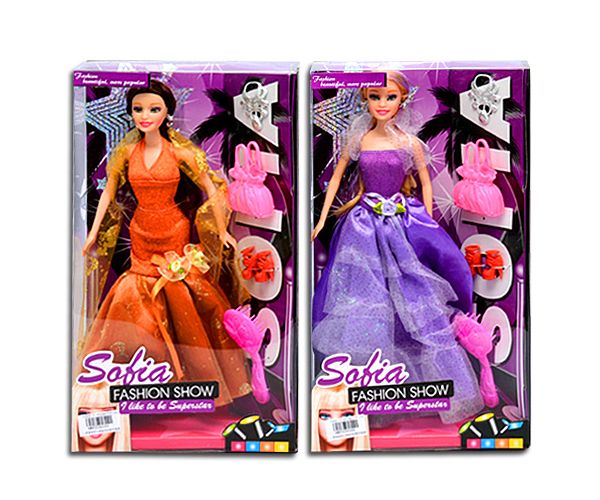 Sofia Fashion Show baba estélyi ruhában kiegészítőkkel 2 változatban