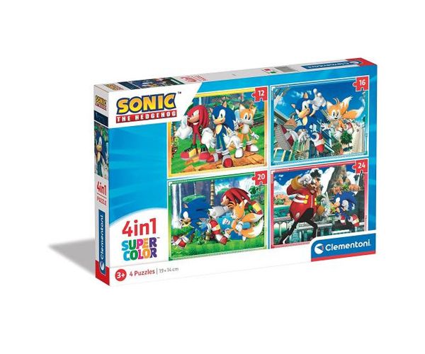 Sonic 4 in 1 puzzle - Clementoni