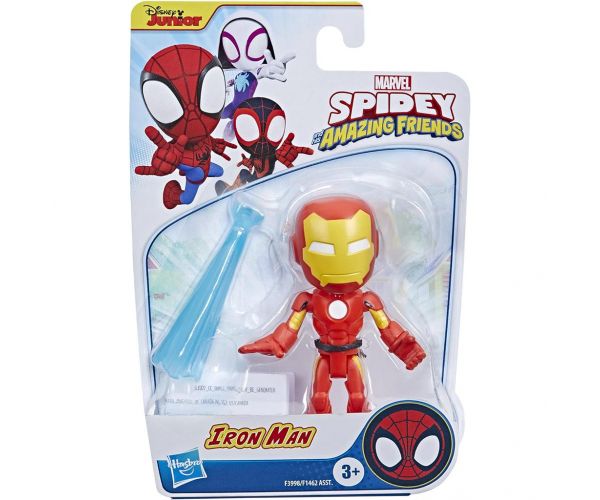 Spider-Man: Póki și prietenii săi minunați, figurină de acțiune Iron Man cu accesorii, 10cm - Hasbro