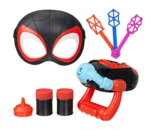 Spidey and His Amazing Friends Waterwebs Miles Morales suflător de bule - Hasbro