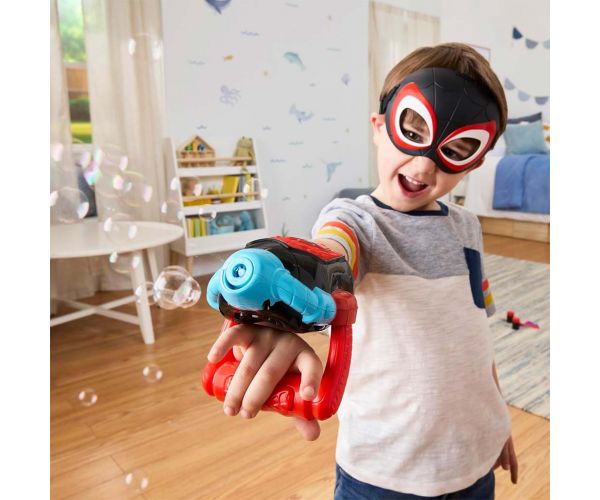 Spidey and His Amazing Friends Waterwebs Miles Morales suflător de bule - Hasbro