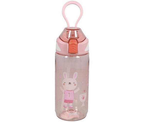 Spirit: Bidon roz cu iepurași pentru copii, 570 ml