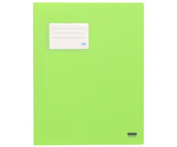 Spirit: Dosar cu inele și suport pentru carduri, culoare verde lime, A4
