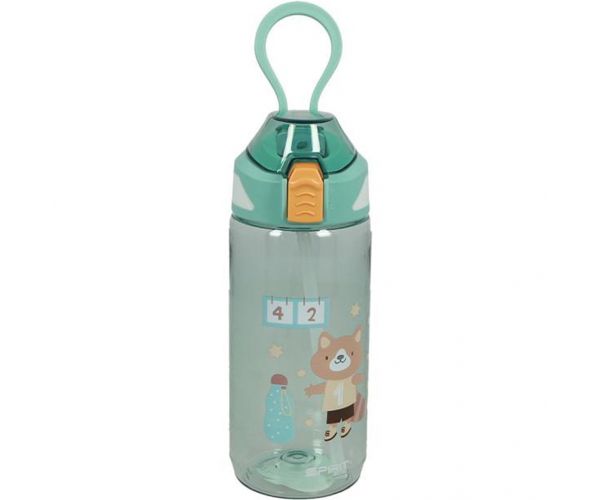 Spirit: Kids sticlă verde cu ursuleț 570 ml