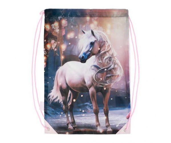 Spirit: Magic Horse sac de sport cu imprimeu cu cai, 33x47 cm