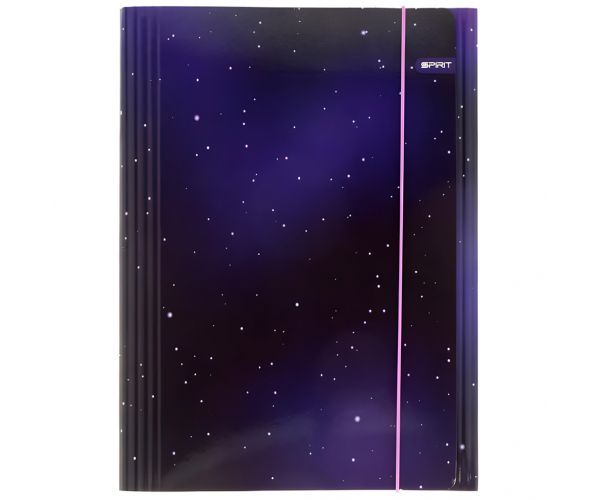 Spirit: Mapă elastică A4 cu stele mov deschis