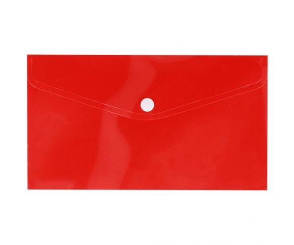 Spirit: Mapă pentru documente roșie cu închidere cu capsă 235x115 mm