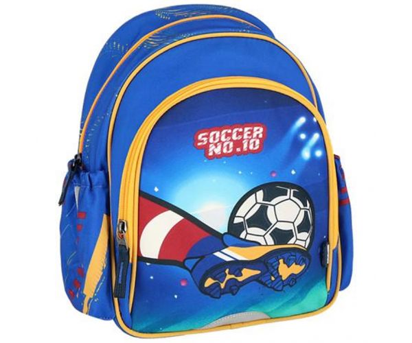 Spirit: Soccer NO.10 focis lekerekített iskolatáska, hátizsák 24x13x31cm