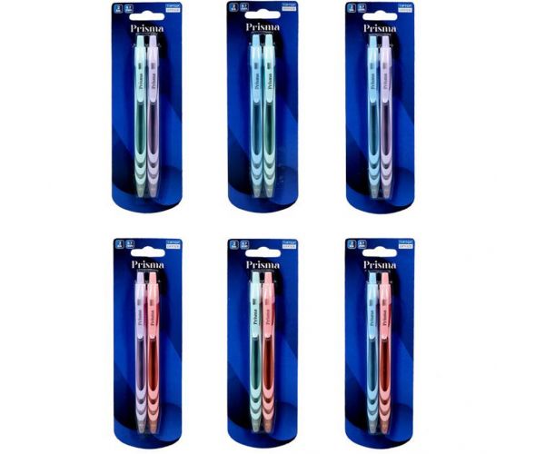 Spirit: Set de 2 stilouri cu gel pe bază de ulei Prisma