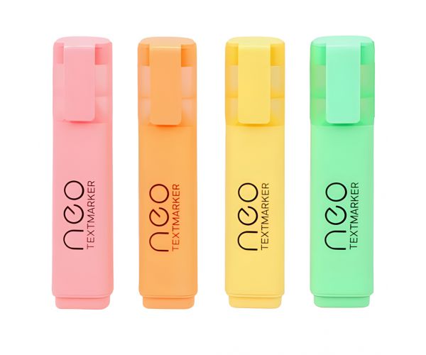 Spirit: Set de 4 markere de text Neo Pastel