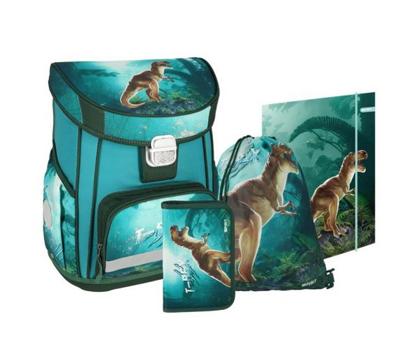 Spirit: Set de ghiozdan T-rex cu 4 piese 38x28x17cm