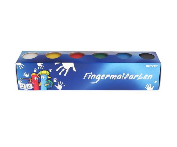 Spirit: Set de vopsele pentru degete 6 x 25 ml