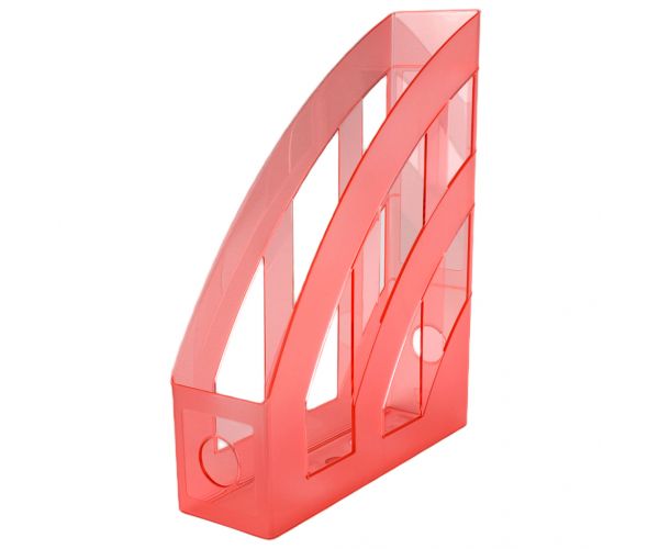 Spirit: Suport documente roșu transparent 7,5x31,5x24,5cm