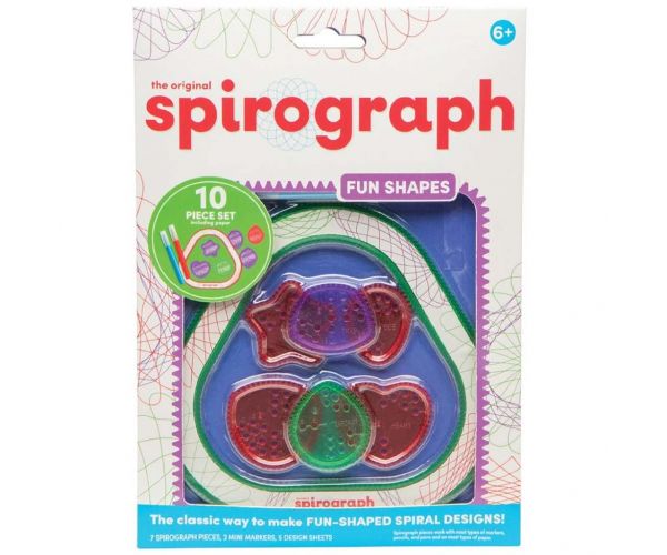 Spirograph: FUN Shapes Spirográf  - Szórakoztató formák 10db-os kreatív szett