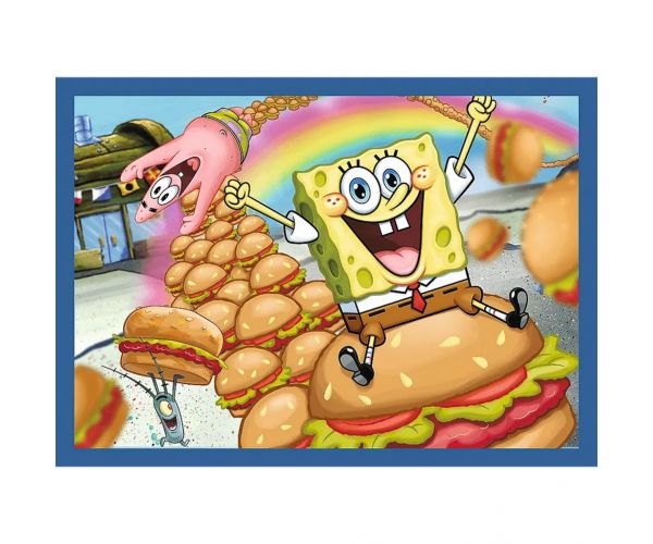 SpongeBob 4 în 1 puzzle de 35-48-54-70 piese - Trefl