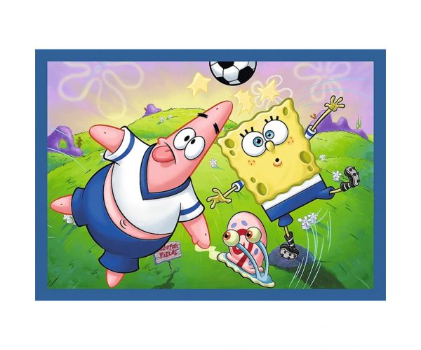 SpongeBob 4 în 1 puzzle de 35-48-54-70 piese - Trefl