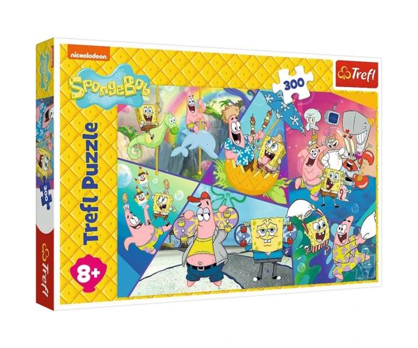 SpongeBob și locuitorii Bikini Bottom puzzle de 300 piese - Trefl