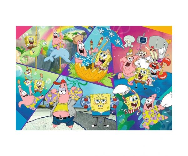 SpongeBob și locuitorii Bikini Bottom puzzle de 300 piese - Trefl