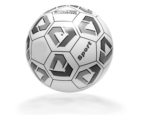 Sport focilabda fekete-fehér 14cm-es