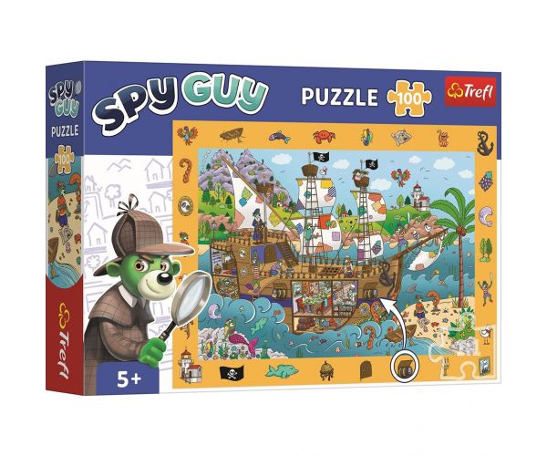 Spy Guy puzzle 100 de piese Navă de pirați - Trefl