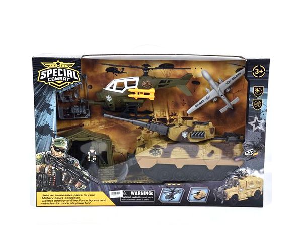 Special Combat bază militară set de joacă cu vehicule de luptă