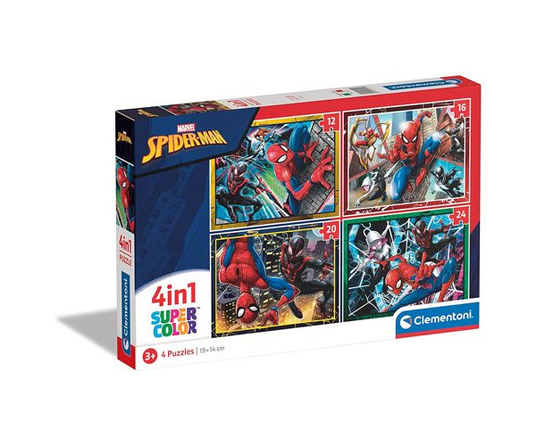 Spider-Man 4 in 1 puzzle - Clementoni
