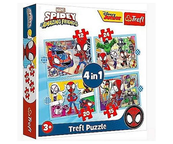 Spidey and His Amazing Friends 4in1 puzzle set - Trefl